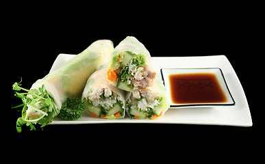 Image showing Vietnamese Rice Paper Rolls 1