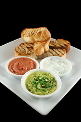 Image showing Turkish Bread And Dips 2