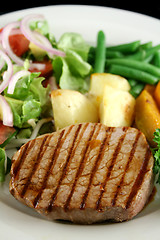 Image showing Steak And Vegetables 3