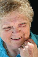 Image showing Laughing Senior Lady