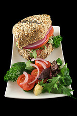 Image showing Wholegrain Salad Roll 2