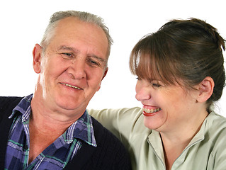 Image showing Father Laughing With Daughter