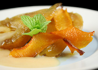 Image showing Orange Poached Pears