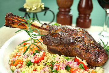 Image showing Lamb Shank On Cous Cous