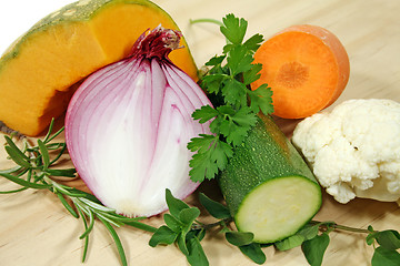 Image showing Herbs And Vegetables