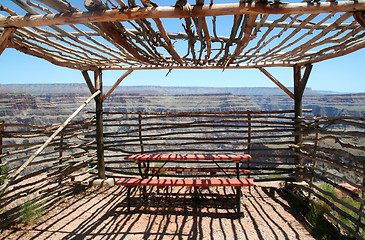 Image showing Observation Shelter Grand Canyon