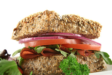 Image showing Wholegrain Salad Roll 3 