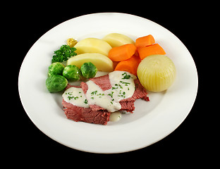 Image showing Corn Beef And White Sauce