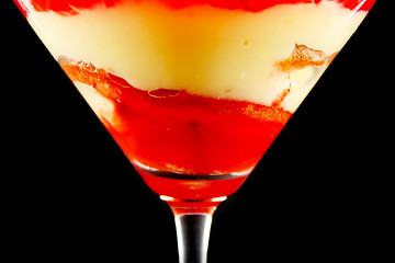 Image showing Apricot Trifle In A Glass