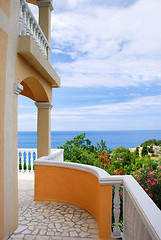 Image showing Terrace with sea view