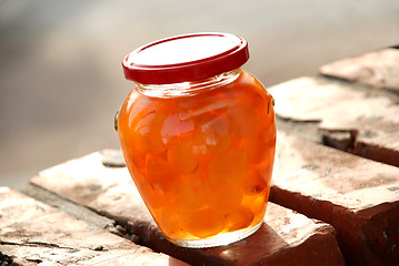 Image showing Jar with jam