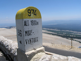 Image showing Level stone Mont Ventoux