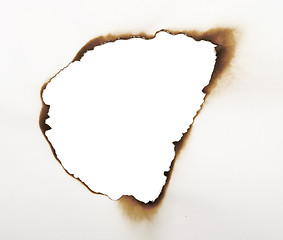 Image showing burned hole