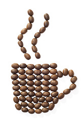 Image showing coffee beans cup 