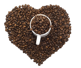 Image showing coffee heart