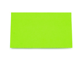 Image showing green sticky note