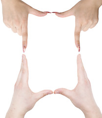 Image showing hand frame