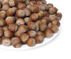 Image showing hazelnuts in plate