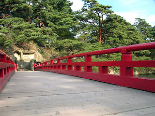 Image showing Japanese bridge perspective