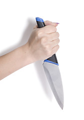 Image showing knife in hand