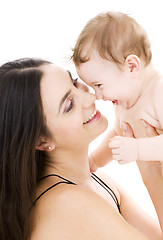 Image showing baby boy in mother hands