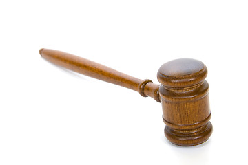 Image showing Wooden gavel from the court