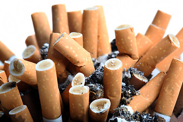 Image showing Close up of cigarettes