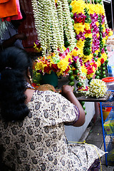 Image showing Flower seller
