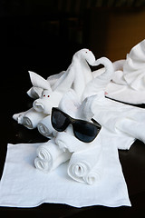 Image showing Towel animals