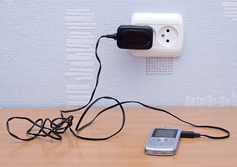Image showing mobile and charge