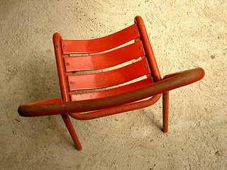 Image showing red chair