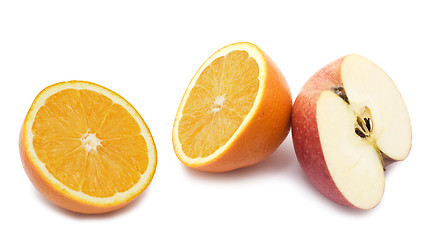 Image showing orange and apple