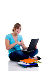 Image showing Teenager schoolgirl