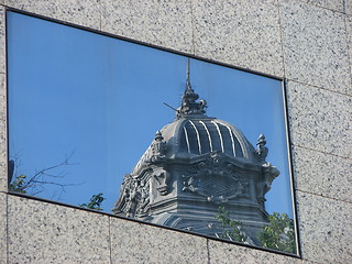 Image showing CEC Building in mirror