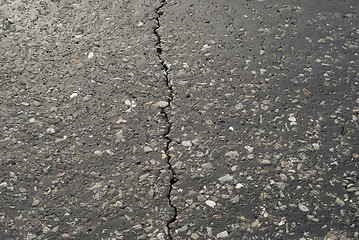 Image showing rift on asphalt