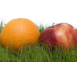 Image showing apple and orange