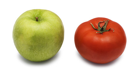 Image showing apple and tomato