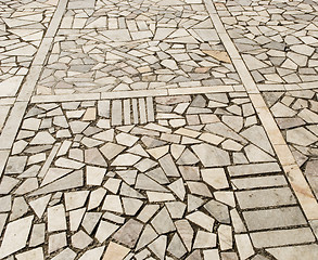 Image showing cobblestone pavement