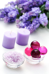 Image showing lavender body care