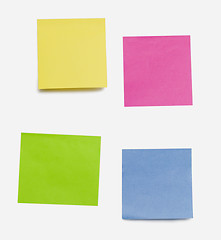 Image showing empty sticky notes