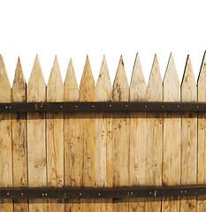 Image showing fence on white