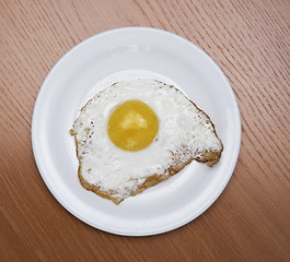 Image showing fried egg in plate