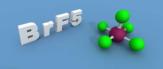 Image showing bromine fluoride molecule