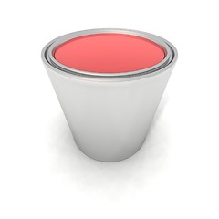 Image showing red paint can