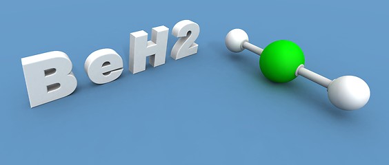 Image showing beryllium hydride molecule