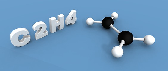 Image showing ethylene molecule
