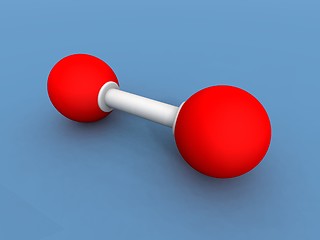 Image showing oxygene molecule