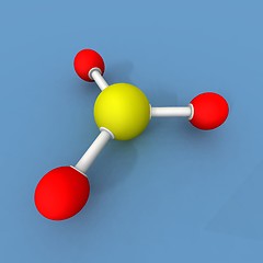 Image showing sulfur trioxide molecule