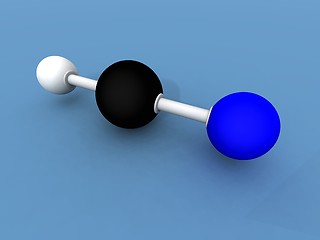 Image showing hydrogen cyanide molecule