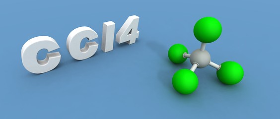 Image showing carbon tetrachloride molecule